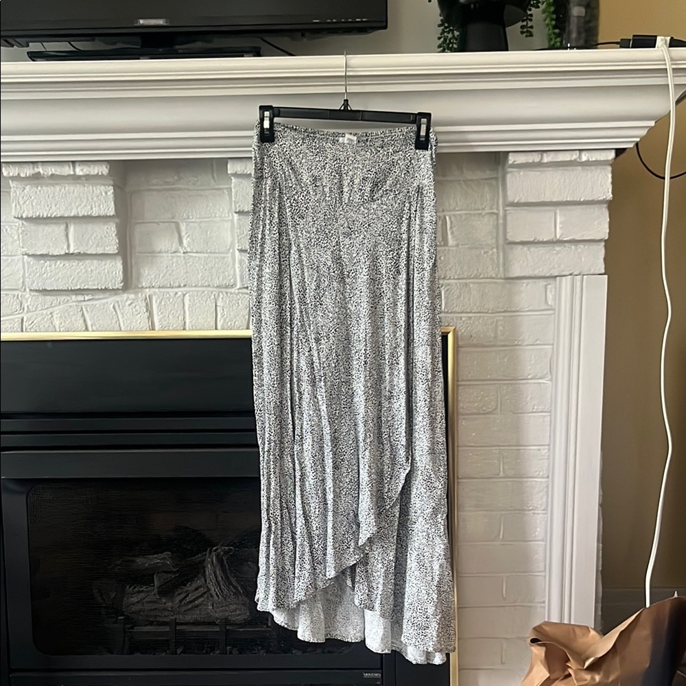 Gray Maxi Skirt